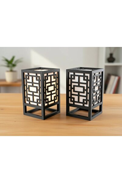 OEM Decorative Lantern Ambient Light Holder Minimalist Design - Black Carbon ...