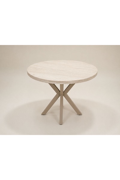 ROYALİSA TABLE CHAİR CAPPUCCINO MODERN YUVARLAK MUTFAK MASASI