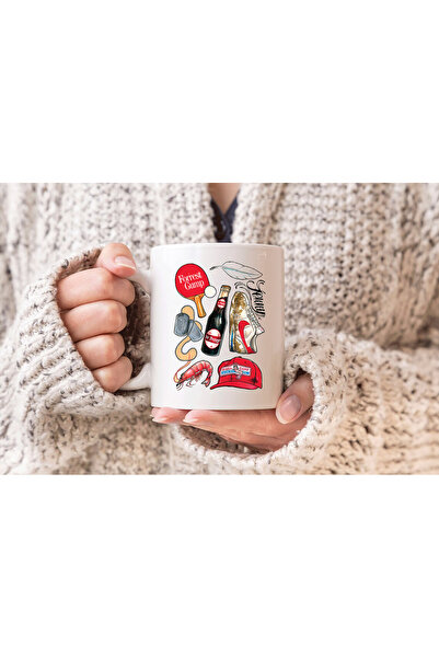 cesita Furrest Gump Printed White Porcelain Mug