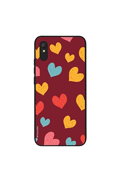 Sonique Θήκη Heart Series για Xiaomi Redmi 9A / Redmi 9AT Μπορντώ