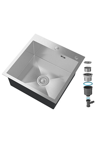 Granitan Set Chiuveta cu 1 vas, Laveo, Inox, Cromat
