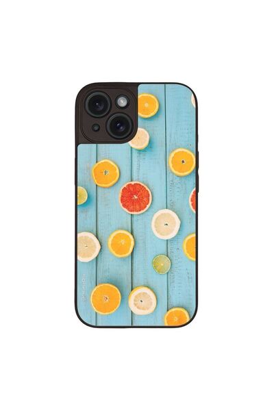 Sonique Θήκη Fruit Series για Apple iPhone 15 Γκρέιπφρουτ