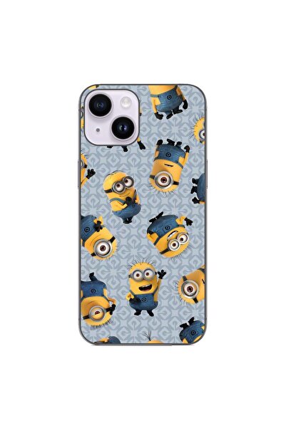 OEM Husa compatibila cu Apple iPhone 14 Silicon Gel Tpu Model Pattern Minioni