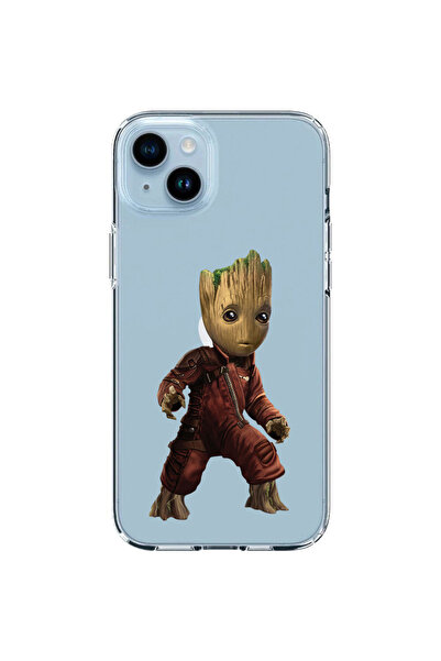 OEM Husa compatibila cu Apple iPhone 14 Silicon Transparenta Model Groot