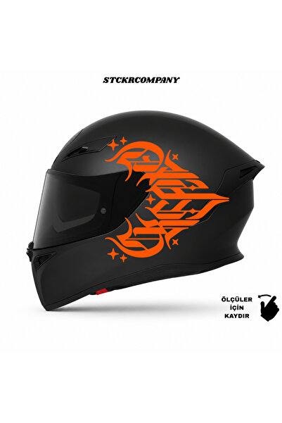 STCKRCO Create Kask Sticker – Motor Kaskı İçin Premium Yazı Kaligrafik Sticker