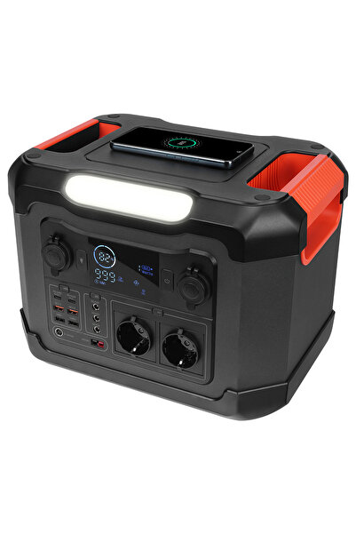S-LINK Ops1200 1200W 300.000Mah 1080Wh Led Lambalı Saf Sinüs Multi-Output Lcd...