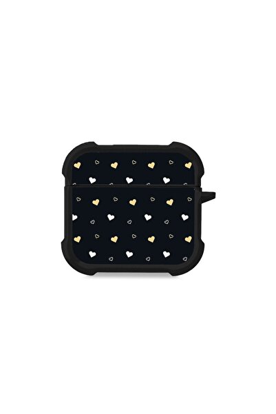 Sonique Θήκη Σιλικόνης Heart Series για AirPods 4 Μαύρο 01