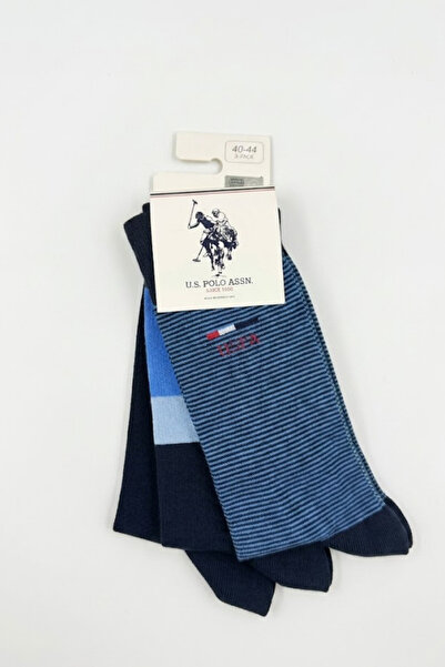 U.S. Polo Assn. Комплект от 3 чифта мъжки чорапи 40-44