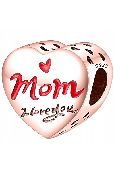 Larezo pandantiv, element decorativ, Model Inima Te Iubesc Mama, Cadou Ziua M...