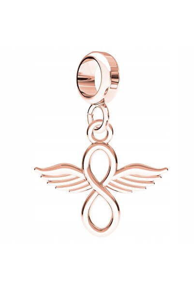Larezo Charm, Flower Pattern, Flowers, Height 16mm, Hypoallergenic Silver Col...