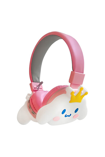 Generica Pink Colorful Stereo Bluetooth 5.3 Headphone Sanrio Cinnamoroll Char...