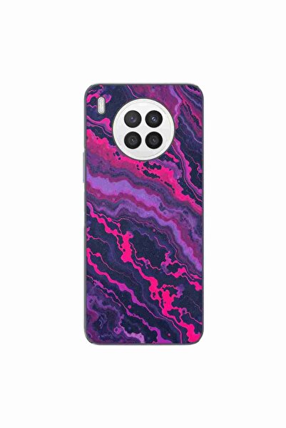 OEM Husa compatibila cu Huawei Nova 8i Silicon Gel Tpu Model Midnight Rose Ma...