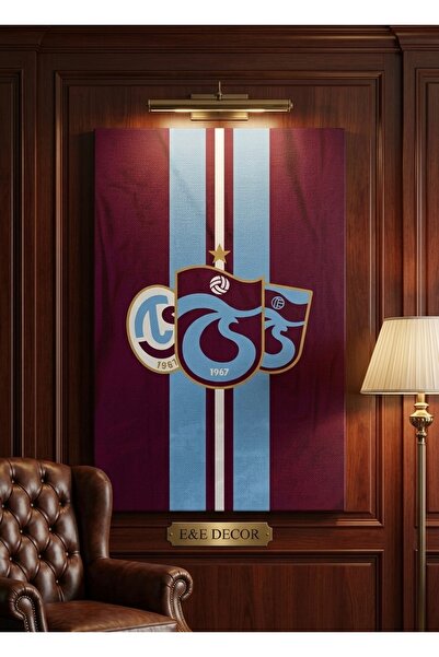 shop 3 logolu Trabzon Spor Temalı Premium Kanvas Tablo