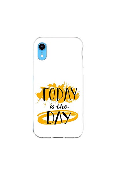 OEM Husa compatibila cu Apple iPhone XR Silicon Gel Tpu Model Mesaj Today Is ...