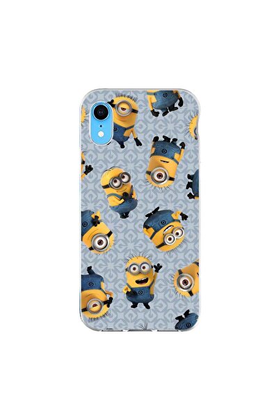 OEM Husa compatibila cu Apple iPhone XR Silicon Gel Tpu Model Pattern Minioni