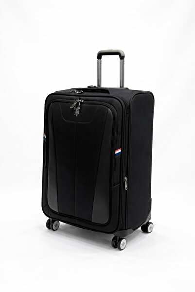 U.S. Polo Assn. Orta Boy Kumaş Valiz Siyah 26045
