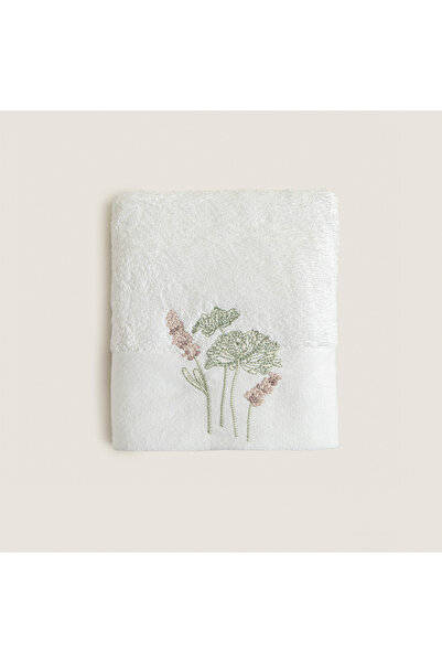 Chakra Lıa Bamboo Hand Towel 30X50 cm White