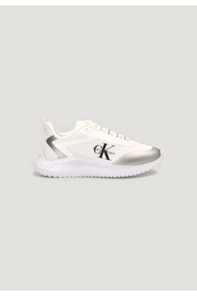 Calvin Klein BEYAZ KADIN SNEAKER EVA RUNNER LOW LACE MIX
