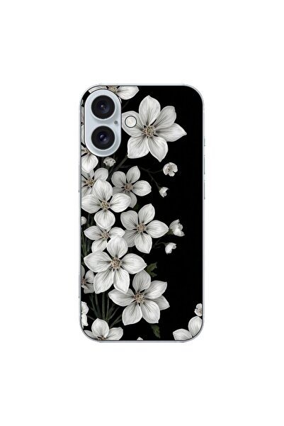 OEM Case compatible with Apple iPhone 16 Silicone Gel Tpu Model Pure White Fl...