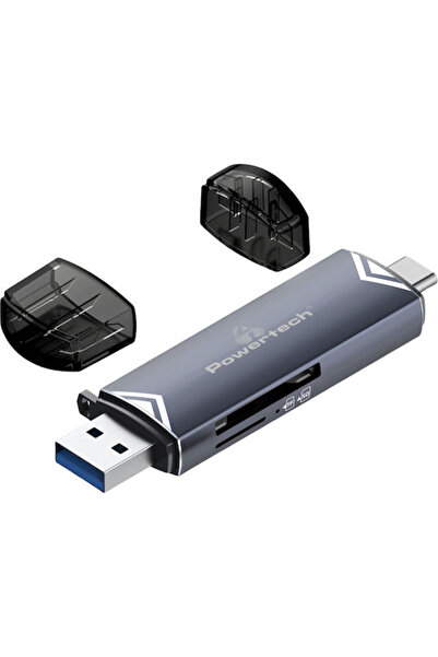 POWERTECH Αναγνώστης καρτών USB 3.2 Type-C για /S/D/ / / / / / Κωδικός Γκρέι:...