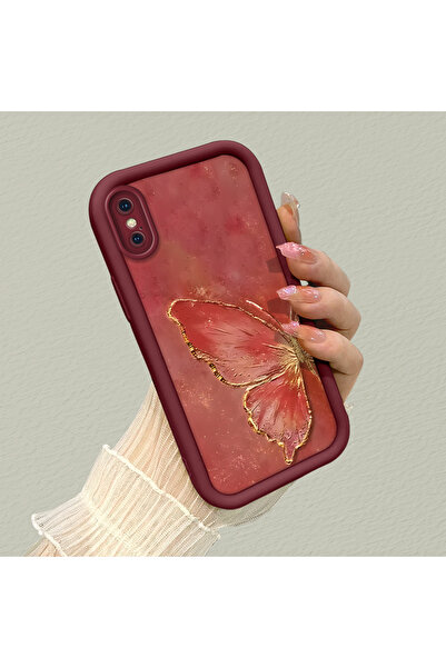 ARTISHELL iPhone XS Max Uyumlu Kelebek desenli, sağlam ve şok emici telefon k...