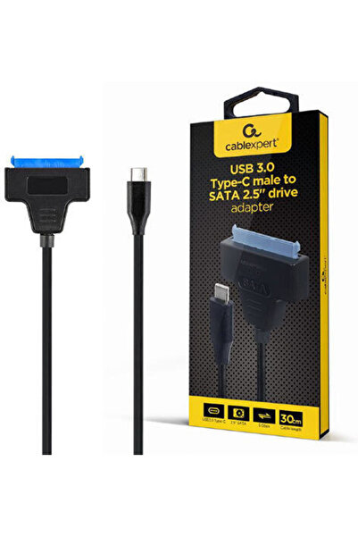 Cablexpert AUS3-03 USB3.0 Type-C Αρσενικό σε SATA Μαύρο