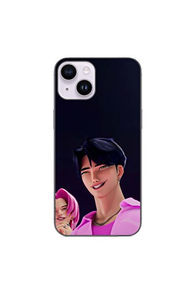 OEM Husa compatibila cu Apple iPhone 15 Silicon Gel Tpu Model KPop Demon Hunt...
