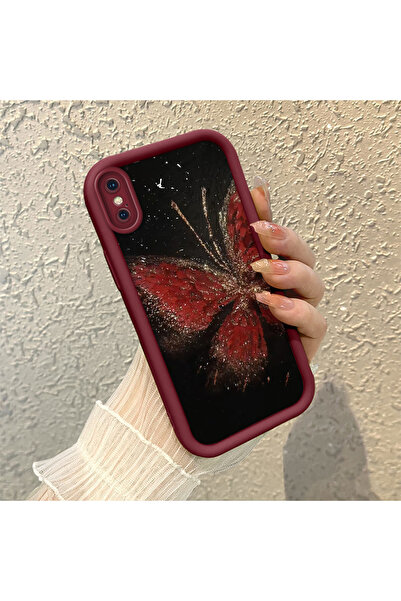 ARTISHELL iPhone XS Max Uyumlu Kelebek desenli, sağlam ve şok emici telefon k...