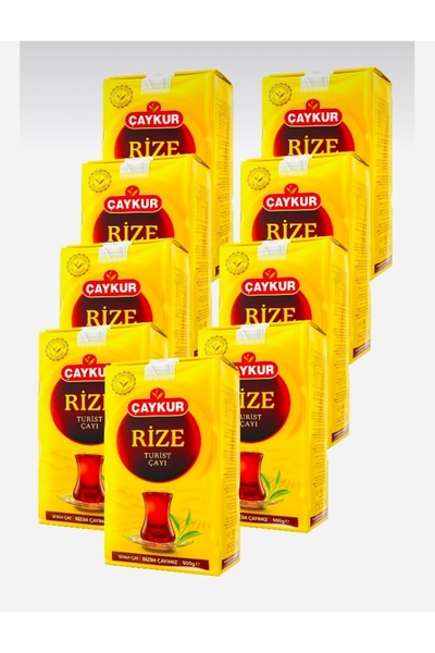 Çaykur Ri̇ze Tourist Tea 500 Gr X 9 Pieces New Packaging Black Bulk Tea