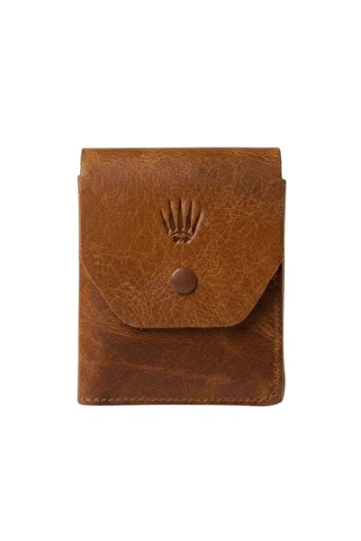 WATCHOFROYAL Purefold Crazy Yellow Genuine Leather Card Holder Wallet