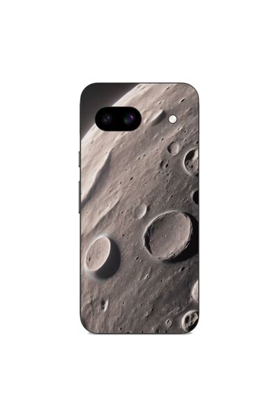 OEM Husa compatibila cu Google Pixel 8A Silicon Gel Tpu Model Moon Surface