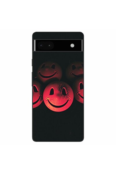 OEM Case compatible with Google Pixel 6A Silicone Gel Tpu Pattern Grungy Smil...