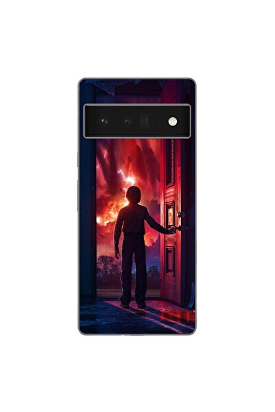 OEM Husa compatibila cu Google Pixel 6 Pro Silicon Gel Tpu Model Stranger Thi...