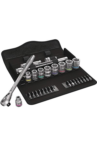 wera Cyclops Metal Ratchet Set 8100 SB8 - 3/8 - Tool Set - black / silver - 2...