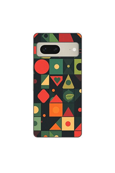 OEM Husa compatibila cu Google Pixel 8 Silicon Gel Tpu Model Retro Shapes