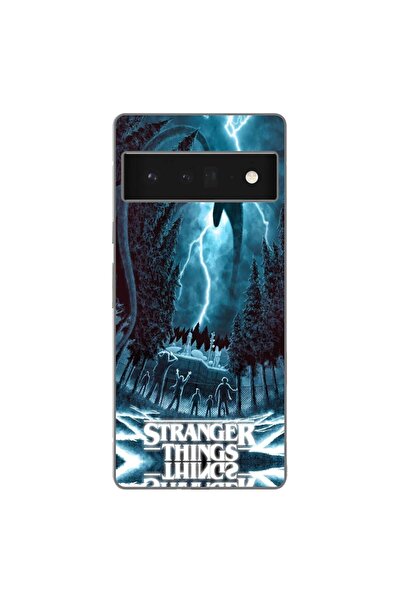 OEM Θήκη συμβατή με Google Pixel 6 Pro Σιλικόνης Gel TPU με σχέδιο Stranger T...