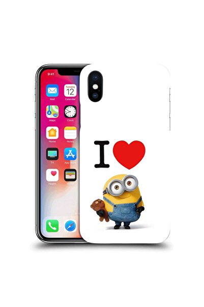 OEM Θήκη συμβατή με Apple iPhone XS, από σιλικόνη gel TPU, μοντέλο  "I Love M...