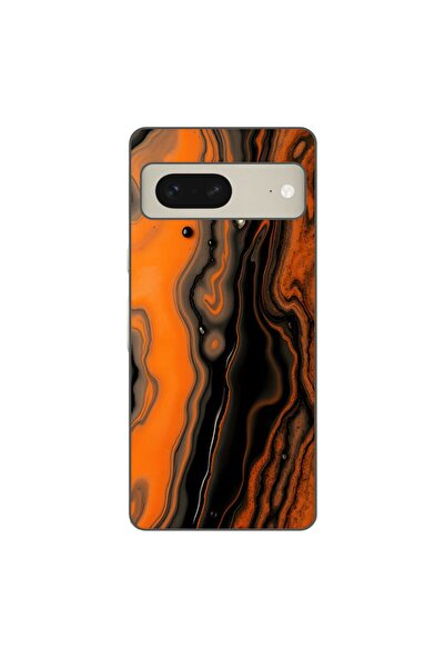 OEM Case compatible with Google Pixel 7 Silicone Gel Tpu Model Metallic Lava ...