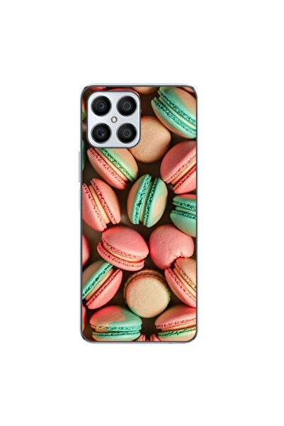 OEM Калъф, съвместим с Honor X8 4G, силиконов гел TPU, с шарка  "Вкусни макар...