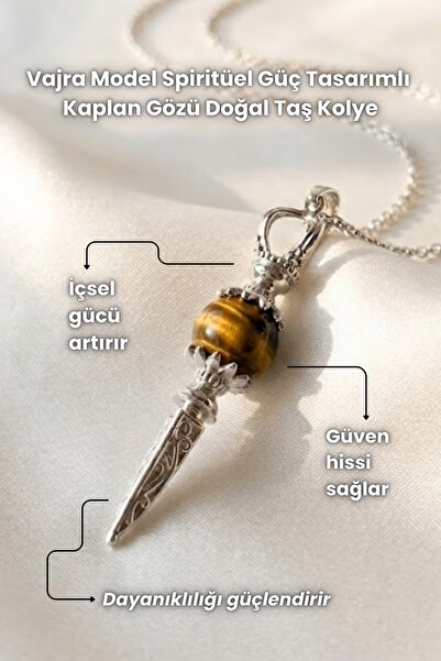 Elifsu Jewelry قلادات من الحجر الطبيعي بتصميم القوة الروحية من طراز فاجرا، من...
