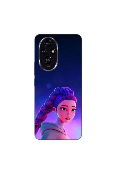OEM Husa compatibila cu Honor 200 Silicon Gel Tpu Model KPop Demon Hunters Ru...