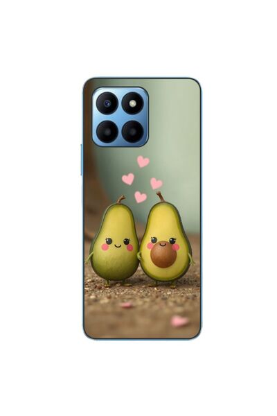 OEM Case compatible with Honor 70 Lite Silicone Gel Tpu Pattern Kawaii Avocad...