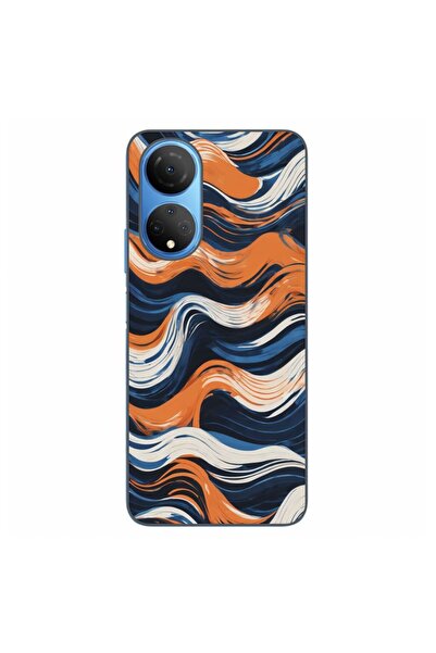 OEM Husa compatibila cu Honor X7 Silicon Gel Tpu Model Abstract Crazy Orange ...