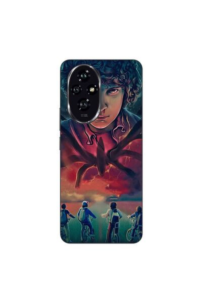 OEM Θήκη συμβατή με Honor 200, από σιλικόνη gel TPU, με σχέδιο Stranger Thing...