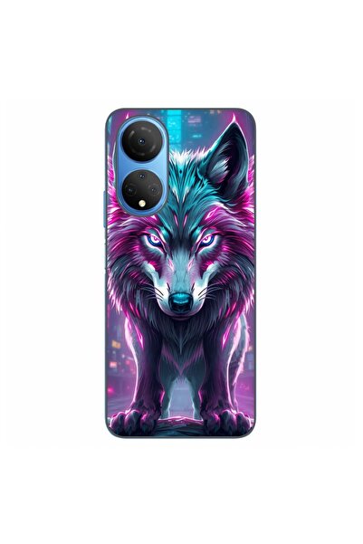 OEM Husa compatibila cu Honor X7 Silicon Gel Tpu Model Cyberpunk Wolf