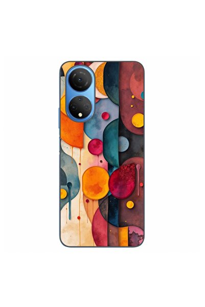 OEM Husa compatibila cu Honor X7 Silicon Gel Tpu Model Abstract Shapes and Co...