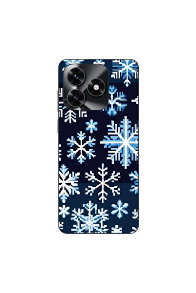 OEM Husa compatibila cu Honor X5c Plus Silicon Gel Tpu Model Pixel Art Snowfl...