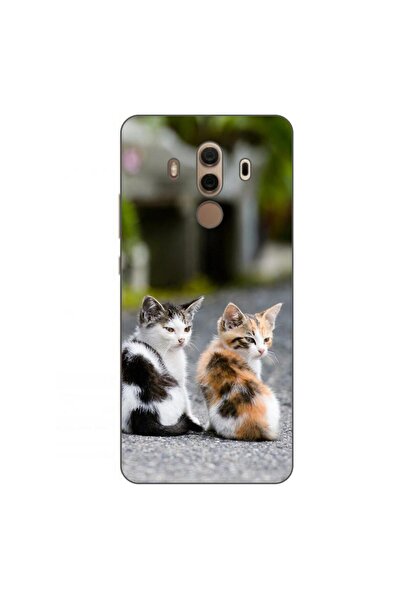 OEM Калъф, съвместим с Huawei Mate 10 Pro, силиконов гел TPU, с шарка на котенца