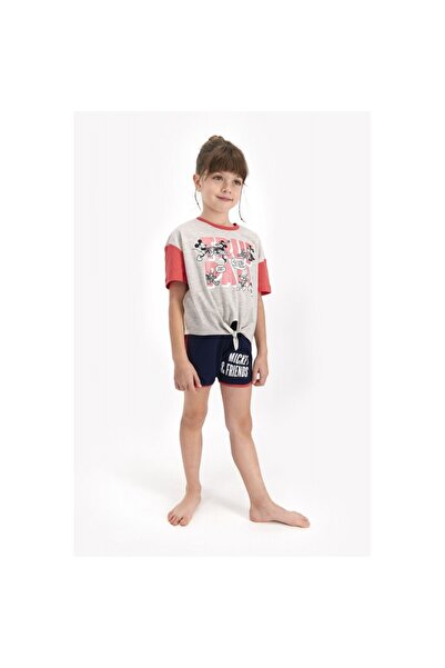 Serena Pijama pentru fetițe Disney, tricou si pantalon scurt, model True Pals...