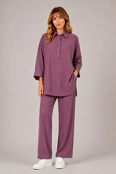 Women's Linen Set Rose 31398